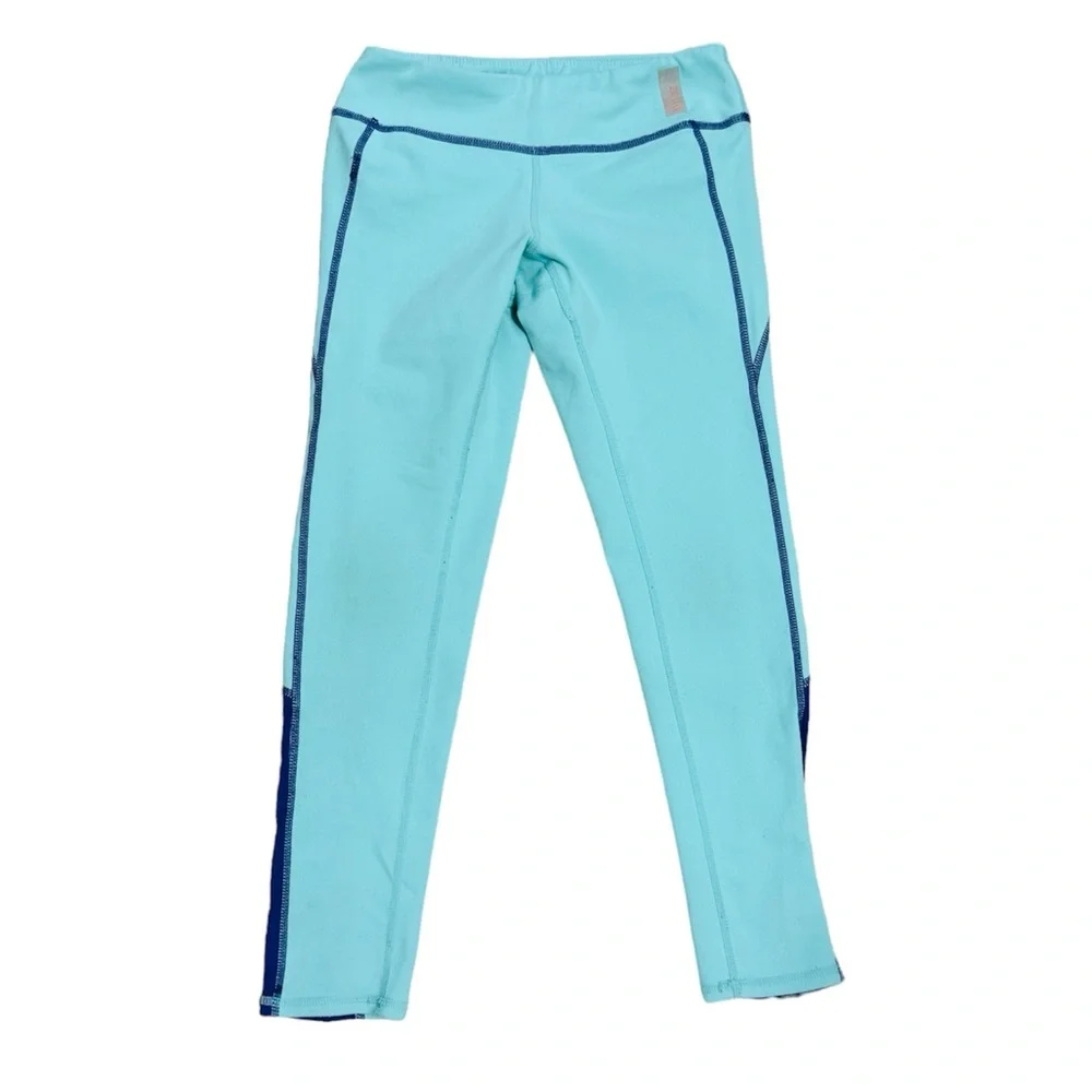 Zella Girl Size 7/8 Teal Blue Leggings